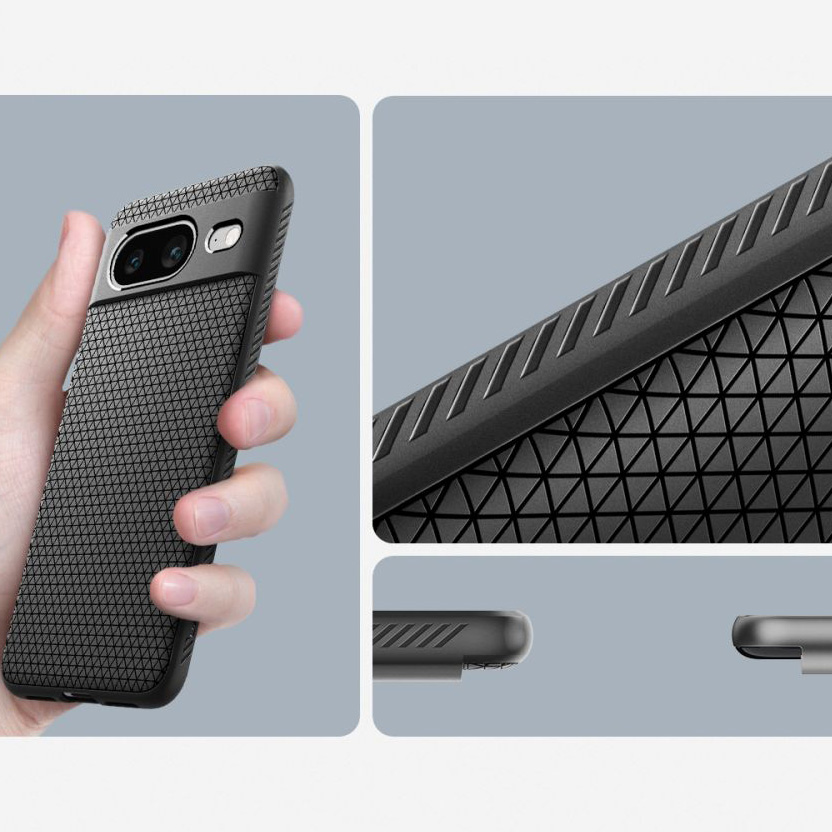 Elastyczne etui Spigen Liquid Air do Google Pixel 8, czarne.